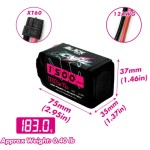 CNHL Black Series 1500mAh Lithium Polymer 14.8V 4S 100C 22WH Lipo Battery XT60 Plug for RC FPV Racing Drone Airplane Helicopter